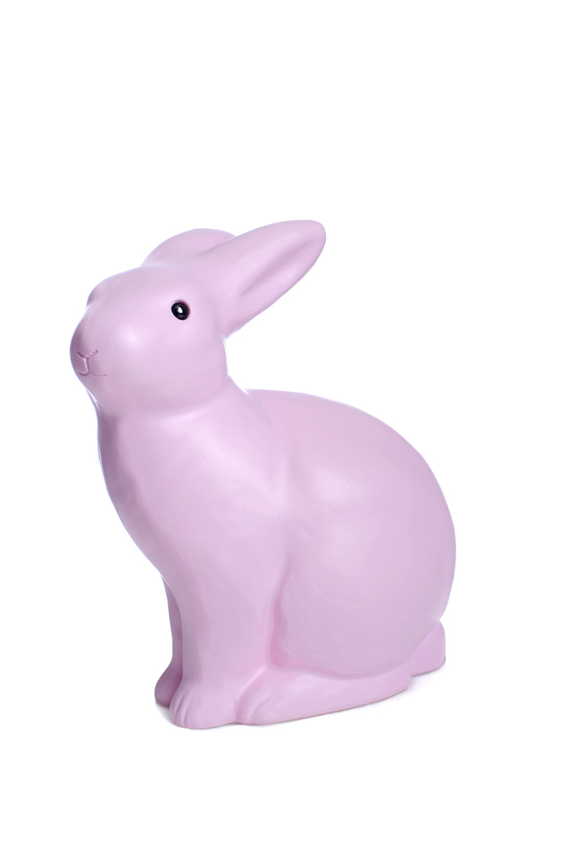 Lampe lapin rose