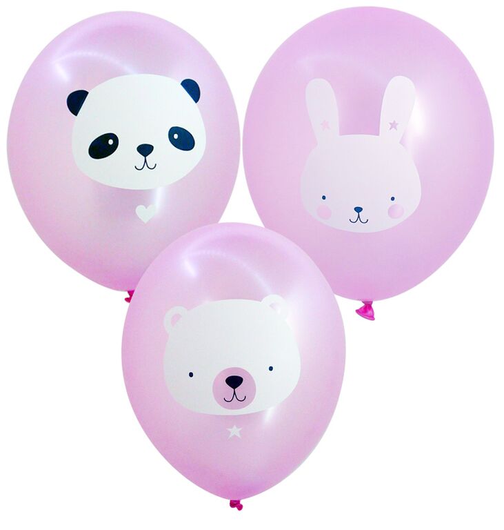 Ballons-animaux-roses